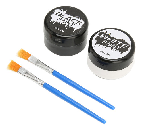 Kit De Pintura Facial En Blanco Y Negro Para Pintura Corpora