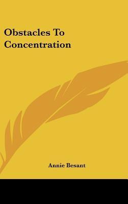 Libro Obstacles To Concentration - Annie Wood Besant