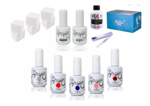 Kit Esmaltado Permanente Básico Con 5 Esmaltes, Esmalte Gel