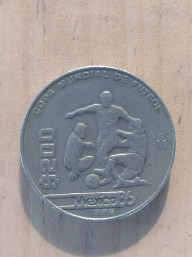 Moneda De $200 Mexico Mundial De Fútbol De 1986