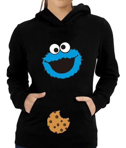 Sudadera Con Capucha Monstruo Come Galletas Unisex Adulto