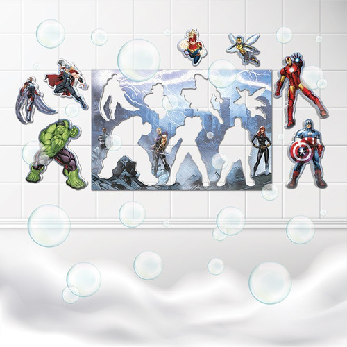 Rompecabezas De Baño De Goma Eva Vengadores Bath Puzzle