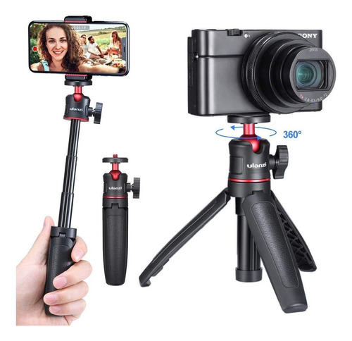 Ulanzi Mt-08 Tripode De Poste De Extension Mini Selfie St color Black