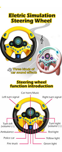 A Juguete De Volante Interactivo For Niños Con Sonido