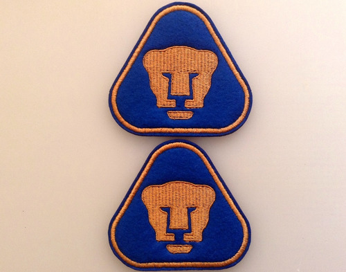 Pumas Unam Logo Parche Bordado 2 Pzas 8 Cm