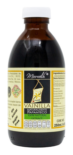 Extracto De Vainilla Natural De Papantla Murralh 250 Ml