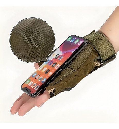 Guantes Tacticos Militar Medio Dedo Motocicleta Y Bicicleta