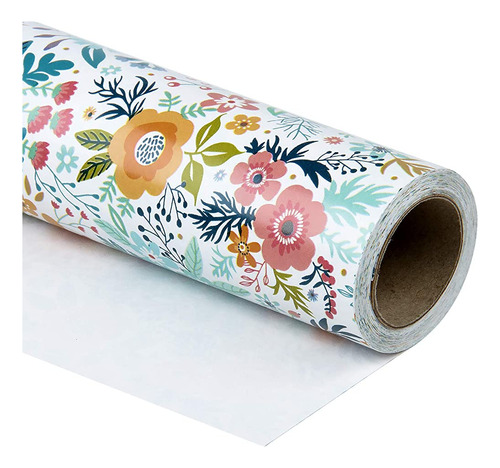 Wrapaholic Rollo De Papel De Regalo - Hermoso Diseño Floral 