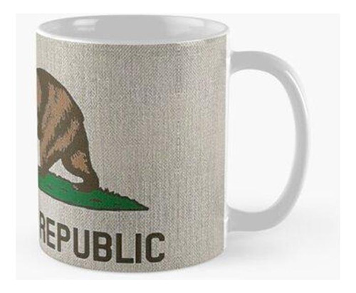 Taza Bandera De La República De California K4 Calidad Premiu