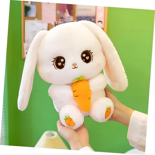 Peluche Conejo Con Zanahoria Grande Tierno Kawai Jumbo 50cm