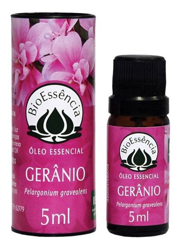 Óleo Essencial De Gerânio 5ml - Bioessência - Original