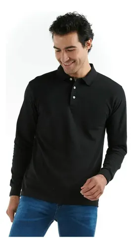 Playera polo manga larga optima sale