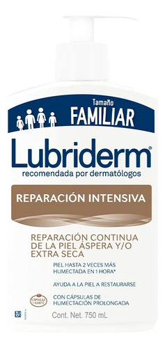 2 Pack Crema Corporal Reparacion Intensiva Lubriderm 750 Ml