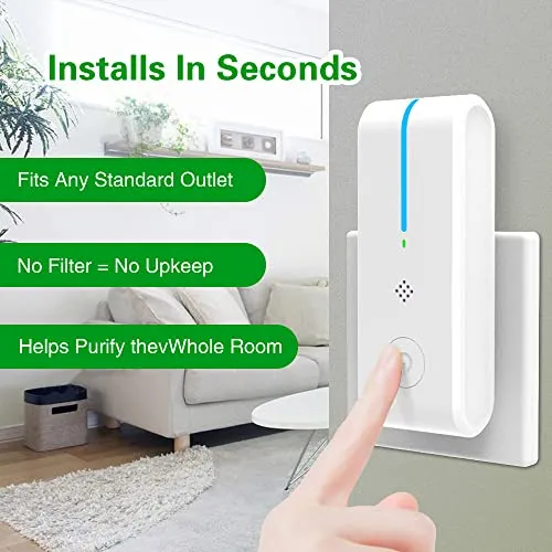Pure Air - Purificador De Aire Enchufable Mini Home De 3 Uni