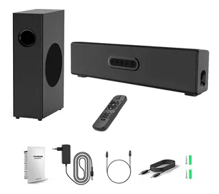 Barra De Sonido Con Subwoofer Home Theater 80w/bluetooth/2.1