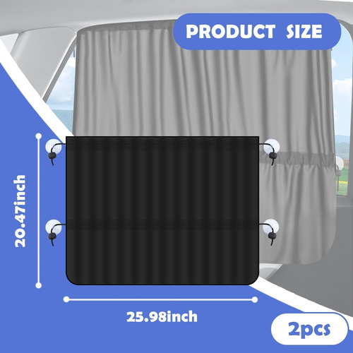 2 Cortinas Para Ventana De Coche, Cortinas Elásticas Para Pr