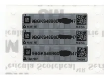 Comprar Etiqueta Destrutiva Selo De Identificação Chassis Gm Onix