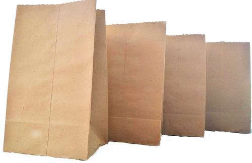 100 Bolsas Jumbo, Papel Craft Super Resistentes