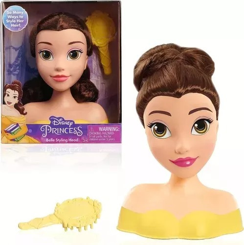 Disney Princess Bella Styling Head Muñeca Para Peinar