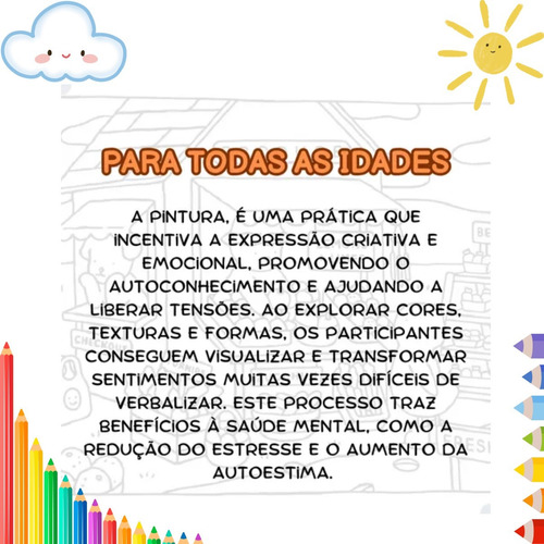Kit Livro Caderno De Colorir Capa Dura Desenhos Variados 150g A5 Tipo Bobbie Goods Capivara + Canetas Marcadora Permanente Touch 204 Cores Ponta Dupla Base De Alcool Relaxa Combate Estresse Criativida