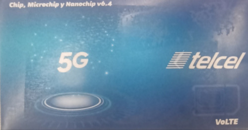 Chips Telcel 5g Con $50 Pesos De Saldo Al Activarlo