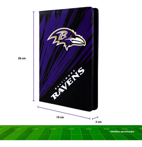 Funda Porta Tablet 10 Pulgadas Nfl Edición Baltimore Ravens
