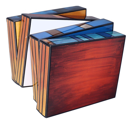 Stacked Books Acrylic Colorful Book Reading Handmade