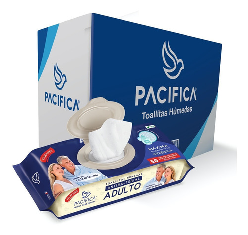 Antibacterial Toallitas Húmedas De Adulto 12pqts X 50pzas