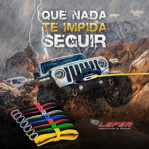 Imagen 4 de 10 de Soga Plasma 28 Mts, 9 Mm Para Malacate Oferta!!!