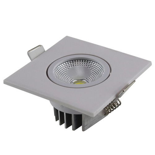 Spot Led Cob 3w Embutir Quadrado 6000k Branco Frio