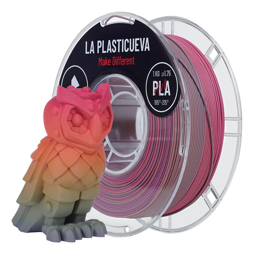 Filamento Art La Plasticueva 1.75 1kg 3d Calidad Premium Color Pla Art Matte Rainbow