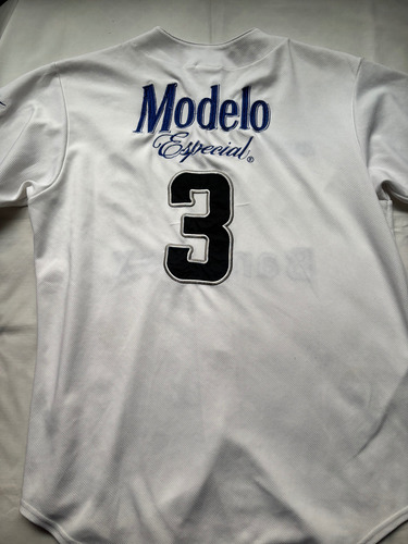 Jersey Béisbol Majestic Guerreros De Oaxaca 2006 #3 (Usado)