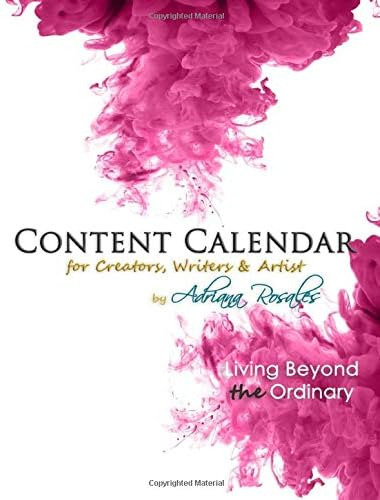 Libro En Inglés: Content Calendar For Creators, Writers & Ar