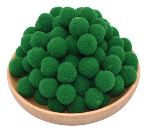 1000 Mini Pompom Bolinha 8mm Ro.141007 Cores Cor Verde Bandeira 029