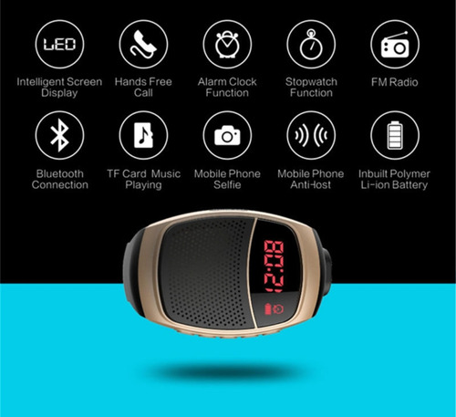 Imagen 3 de 3 de Reloj Con Altavoz Para Escuchar Música, Bluetooth Sports