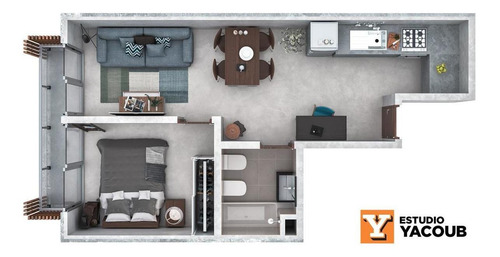 Departamento Venta 1 Dormitorio / Semipiso Al Frente