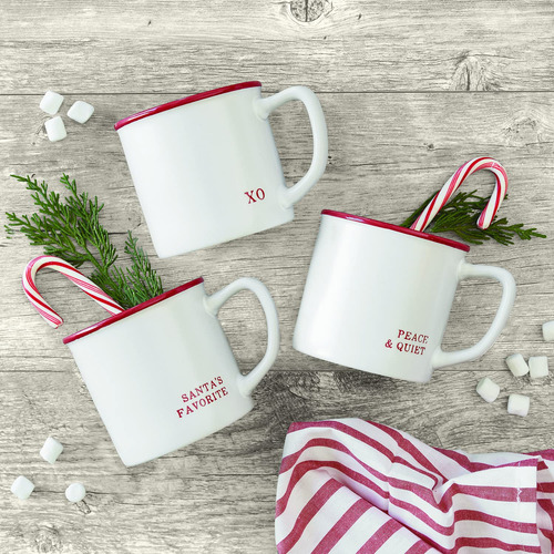 Taza De Café Navideña 473 Ml Peace Quiet