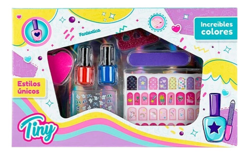 Set De Uñas Decoradas Nenas Poppi Babymovil S22502