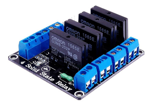 Relevadores Relay Rele Estado Solido Modulo 4 Canales 5v Cd