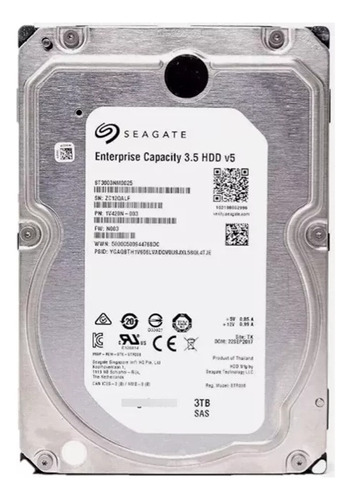 Disco Duro Seagate Enterprise 3tb Sas St3000nm0005 -5piezas