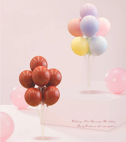 Imagen 6 de 10 de Soportes Para Globos Con Base De Acrílico