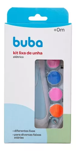 Kit Lixa Elétrica Para Unhas Bebe Cortador Aparador Infantil