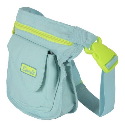 Imagen 3 de 6 de Morral Bandolera Riñonera Zenit Dama Hombre Mujer Celeste