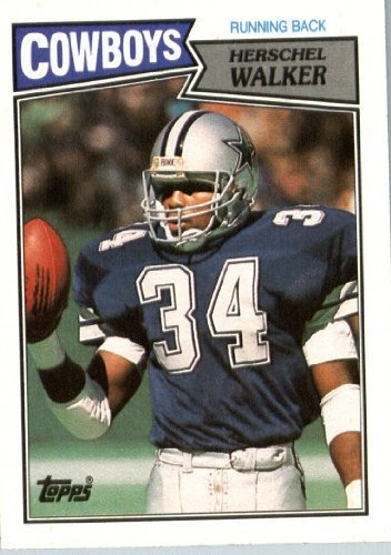 1987 Topps # 264 Herschel Walker Dallas Cowboys Fútbol Novat