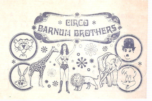 Ticket Circo Barnum Brothers Temporada 1978