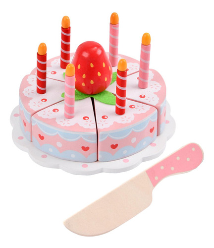 Juguete De Madera Para Pastel De Cumpleaños, Juguete Para