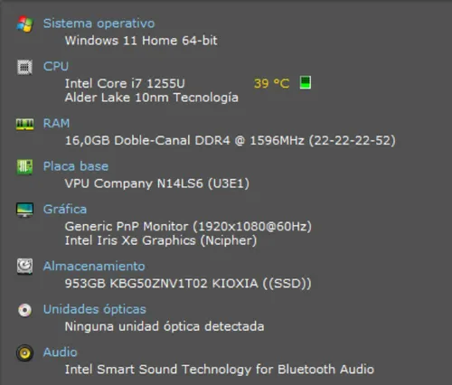 Laptop Vaio Fe Series Core I7 12gen 16gb Ram 1tb Ssd (Usado)