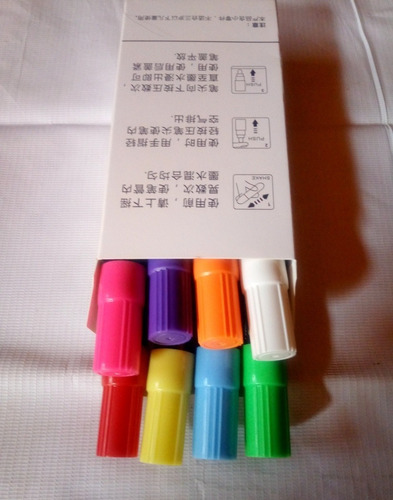 Tiza De Tinta Liquida Para Pizarra Led 8 Plumones Por Mayor