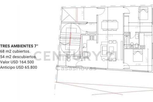 Imagen 7 de 7 de Venta Departamento Tres Ambientes En Villa Urquiza Emprendimiento De Pozo