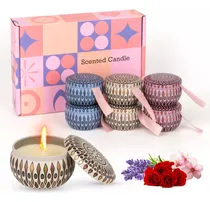 Comprar Vela De Aromaterapia, 6 Piezas Velas Aromaticas Cera De Soja